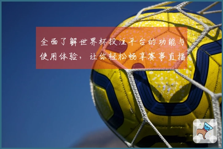 全面了解世界杯投注平台的功能与使用体验，让你轻松畅享赛事直播